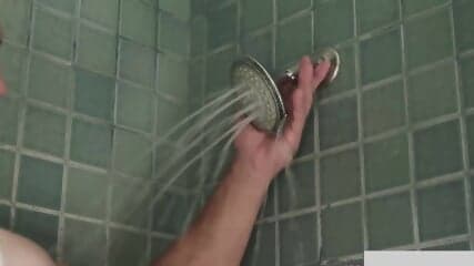 Horny Step-Daughter Walks in On Daddy Taking a Shower (Amber Moore)