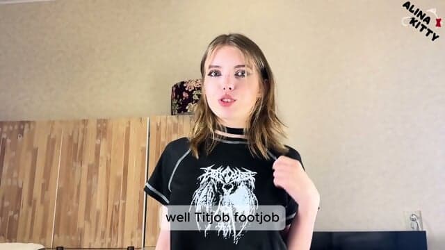 Alt Girl Rewards PC Fix with POV Footjob & Cowgirl