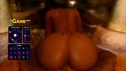 Sexy brunette latina takes a 3D MONSTER dick in the penetration